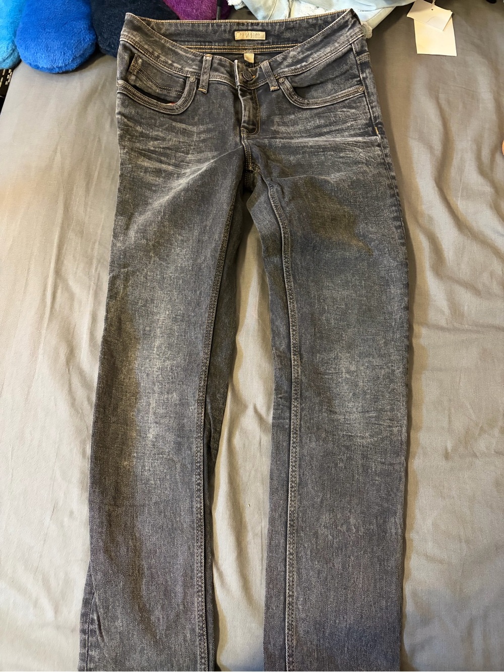 burberry brit slim fit black washed denim jeans women size 26